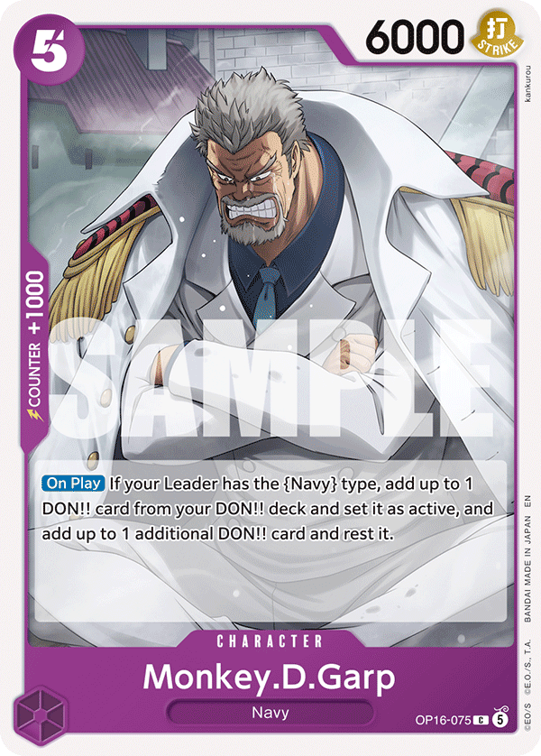 Monkey.D.Garp - OP16-075 - THE TIME OF BATTLE