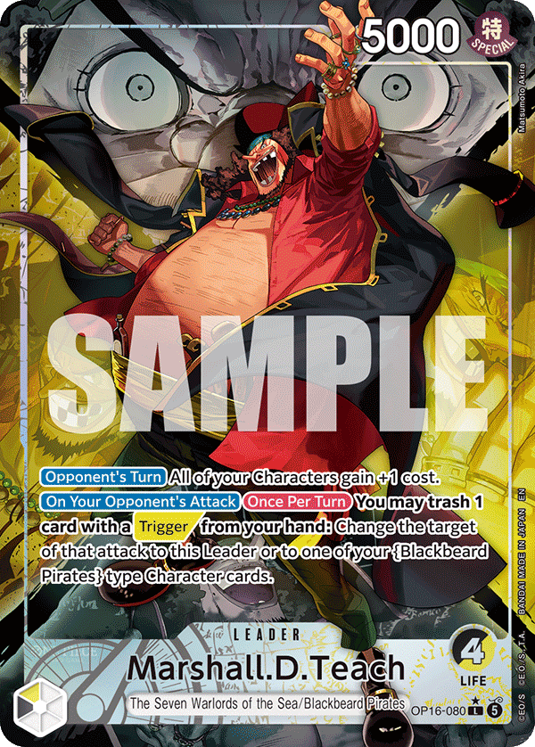 Marshall.D.Teach (Alternate Art) - OP16-080 - THE TIME OF BATTLE