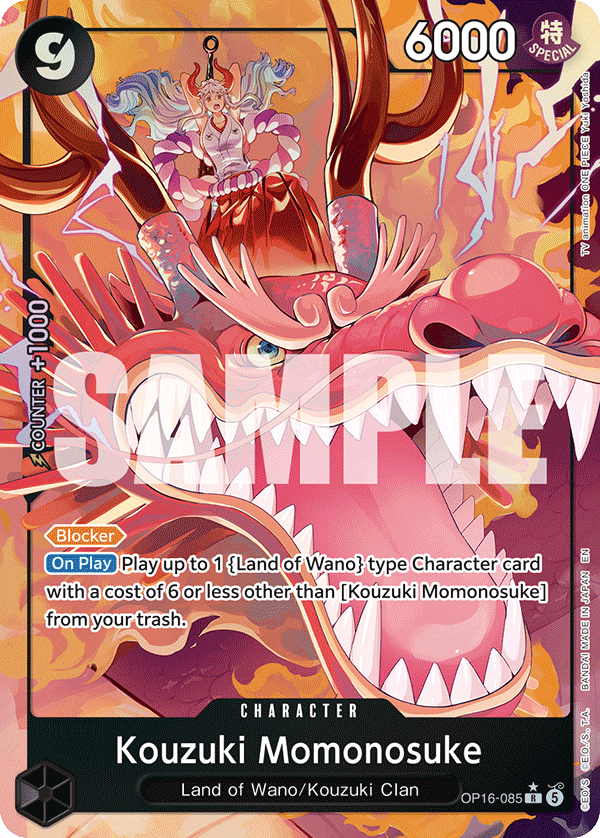 Kouzuki Momonosuke (Alternate Art) - OP16-085 - THE TIME OF BATTLE