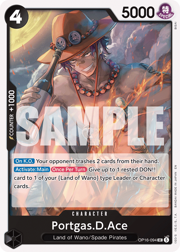 Portgas.D.Ace - OP16-094 - THE TIME OF BATTLE