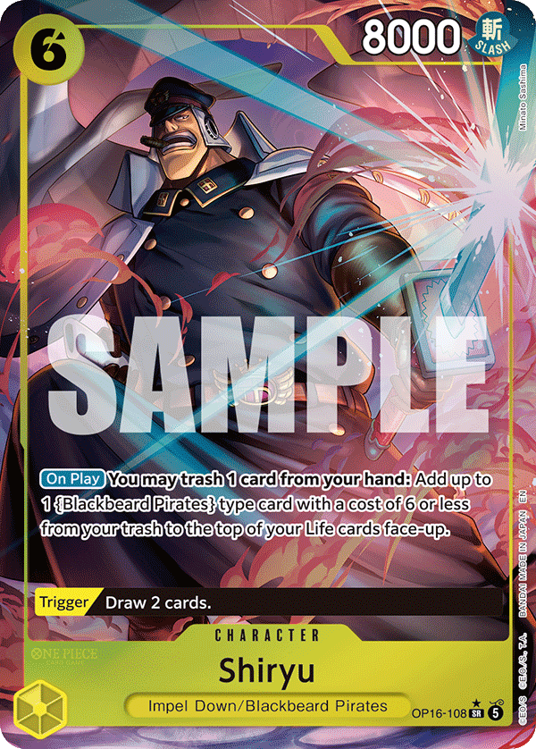 Shiryu (Alternate Art) - OP16-108 - THE TIME OF BATTLE