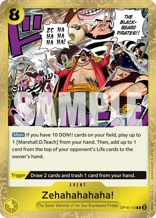 Zehahahahaha! - OP16-116 - THE TIME OF BATTLE