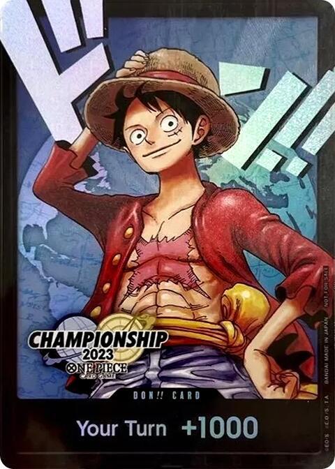 DON!! Card (Monkey.D.Luffy, 2023 World Championship Finals) - DON!! - One Piece Promotion Cards