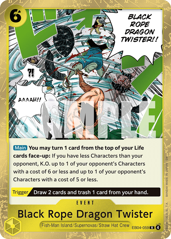 Black Rope Dragon Twister - EB04-059 - ADVENTURE ON KAMI'S ISLAND