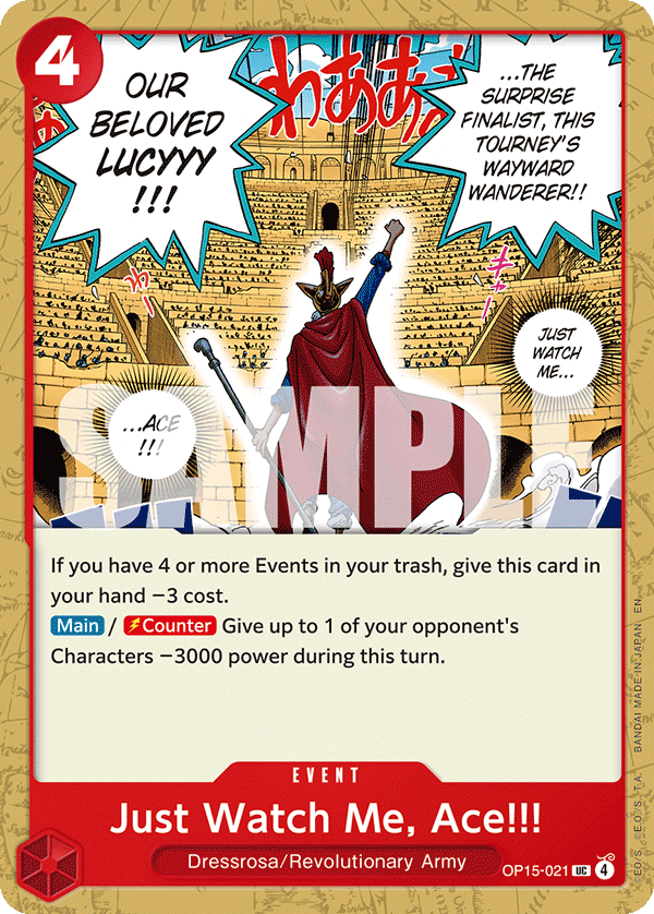 Just Watch Me, Ace!!! - OP15-021 - ADVENTURE ON KAMI'S ISLAND