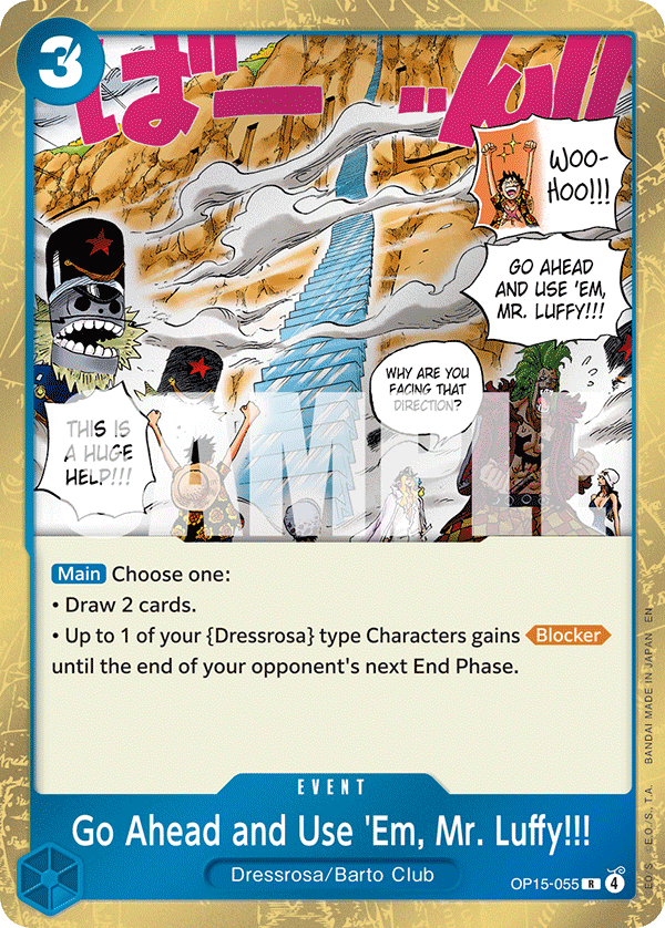 Go Ahead and Use 'Em, Mr. Luffy!!! - OP15-055 - ADVENTURE ON KAMI'S ISLAND