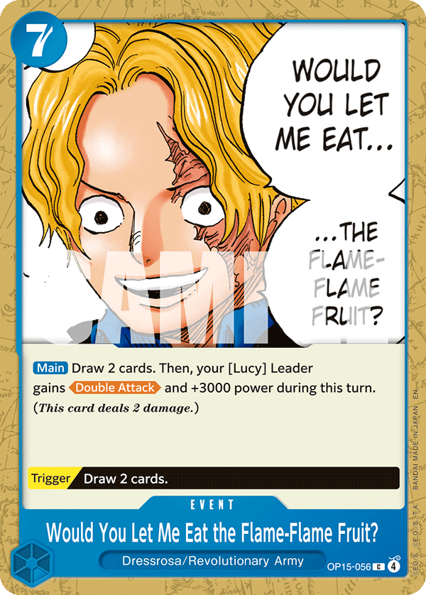 Would You Let Me Eat the Flame-Flame Fruit? - OP15-056 - ADVENTURE ON KAMI'S ISLAND
