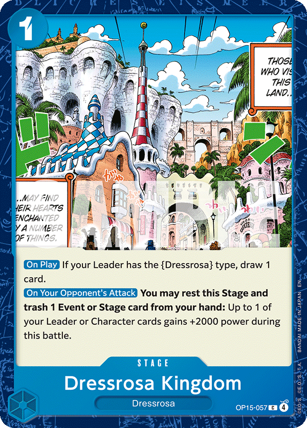 Dressrosa Kingdom - OP15-057 - ADVENTURE ON KAMI'S ISLAND