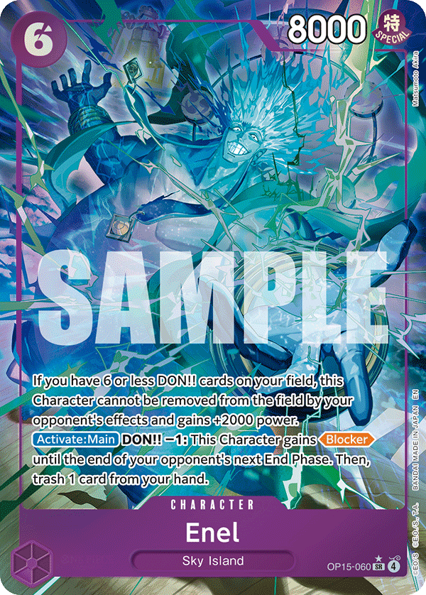 Enel (Alternate Art) - OP15-060 - ADVENTURE ON KAMI'S ISLAND