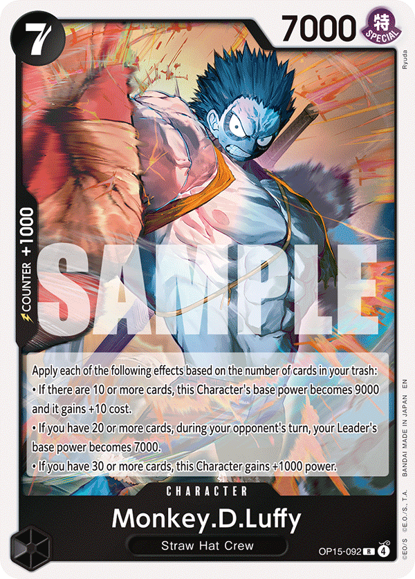 Monkey.D.Luffy - OP15-092 - ADVENTURE ON KAMI'S ISLAND