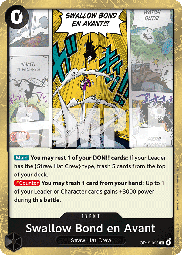 Swallow Bond en Avant - OP15-096 - ADVENTURE ON KAMI'S ISLAND