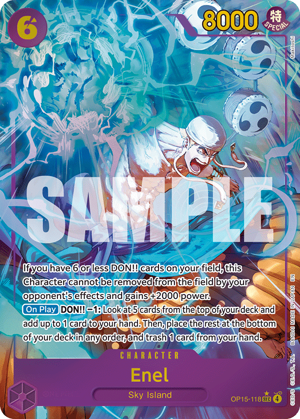 Enel (Alternate Art) - OP15-118 - ADVENTURE ON KAMI'S ISLAND