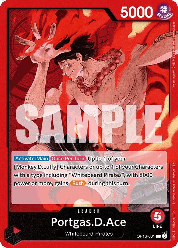 Portgas.D.Ace - OP16-001 - THE TIME OF BATTLE