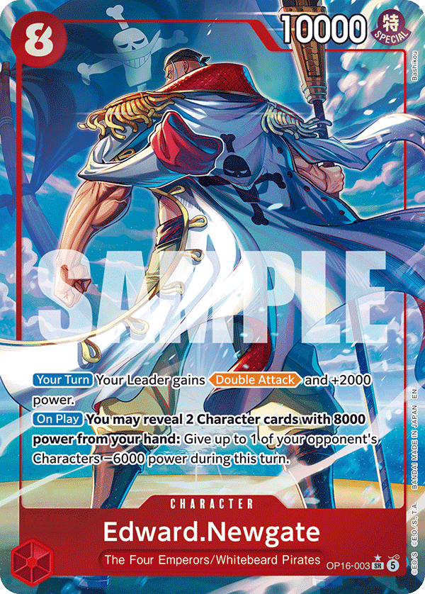 Edward.Newgate (Alternate Art) - OP16-003 - THE TIME OF BATTLE