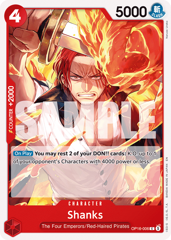 Shanks - OP16-006 - THE TIME OF BATTLE