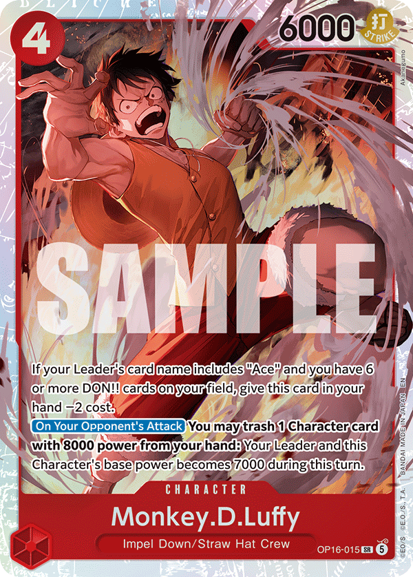 Monkey.D.Luffy - OP16-015 - THE TIME OF BATTLE