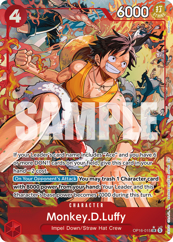 Monkey.D.Luffy (Alternate Art) - OP16-015 - THE TIME OF BATTLE