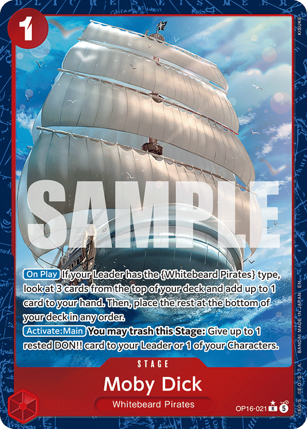 Moby Dick (Alternate Art) - OP16-021 - THE TIME OF BATTLE