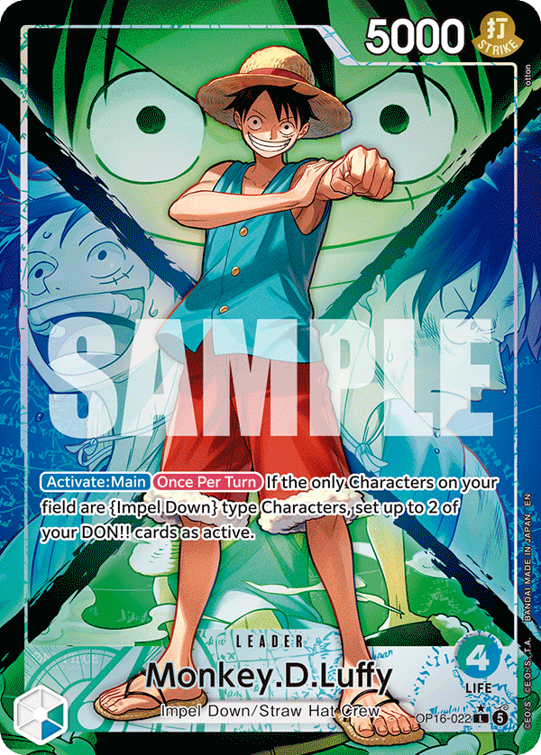 Monkey.D.Luffy (Alternate Art) - OP16-022 - THE TIME OF BATTLE