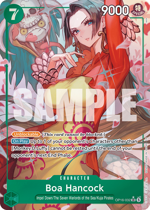 Boa Hancock (Alternate Art) - OP16-032 - THE TIME OF BATTLE
