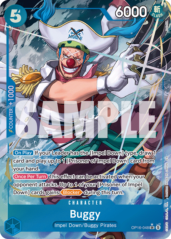 Buggy (Alternate Art) - OP16-048 - THE TIME OF BATTLE