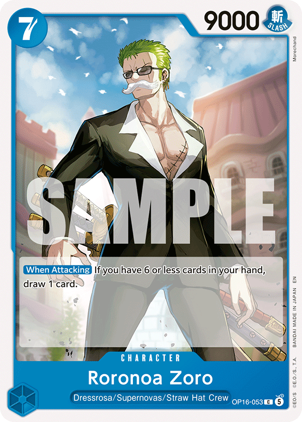 Roronoa Zoro - OP16-053 - THE TIME OF BATTLE