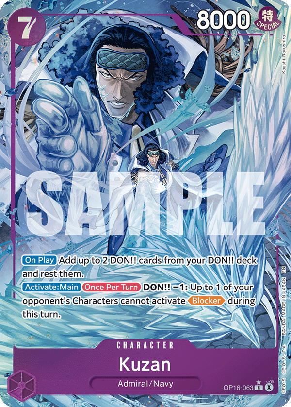 Kuzan (Alternate Art) - OP16-063 - THE TIME OF BATTLE