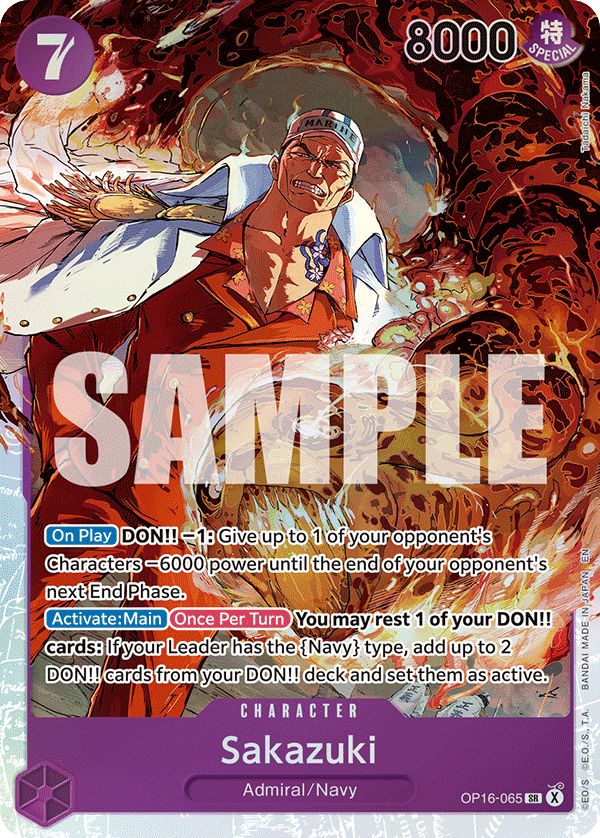 Sakazuki - OP16-065 - THE TIME OF BATTLE