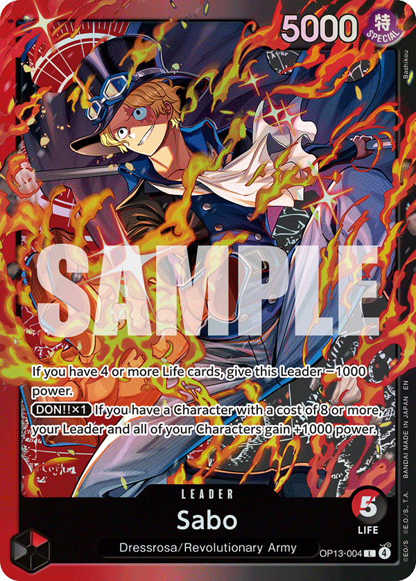 Sabo - OP13-004 - RED/BLACK Sabo