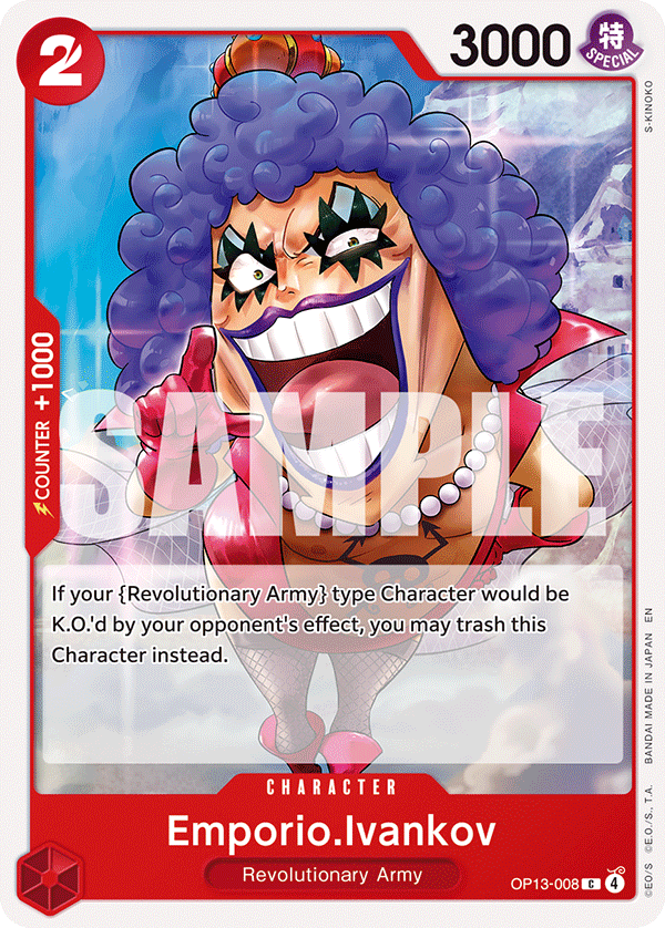 Emporio.Ivankov - OP13-008 - RED/BLACK Sabo