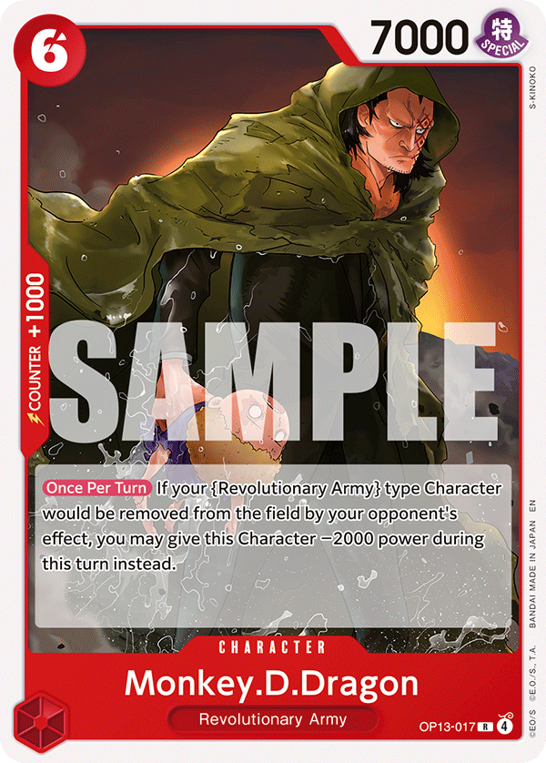 Monkey.D.Dragon - OP13-017 - RED/BLACK Sabo
