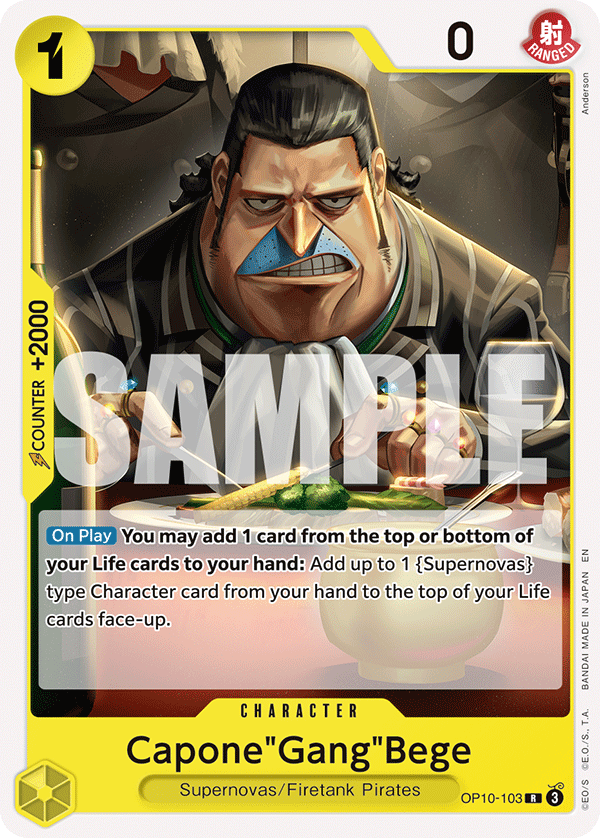 Capone"Gang"Bege - OP10-103 - YELLOW Eustass"Captain"Kid
