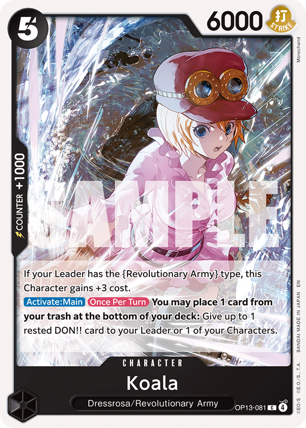 Koala - OP13-081 - RED/BLACK Sabo