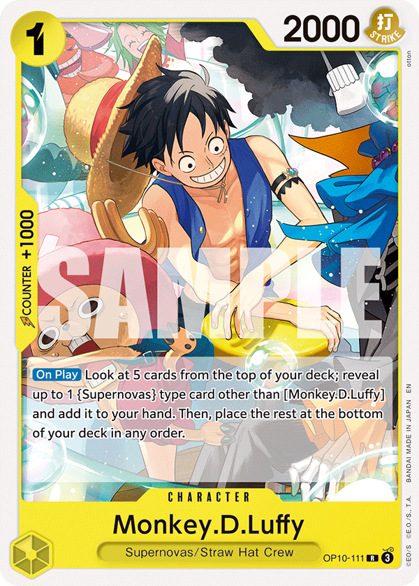 Monkey.D.Luffy - OP10-111 - YELLOW Eustass"Captain"Kid