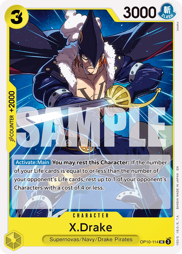 X.Drake - OP10-114 - YELLOW Eustass"Captain"Kid