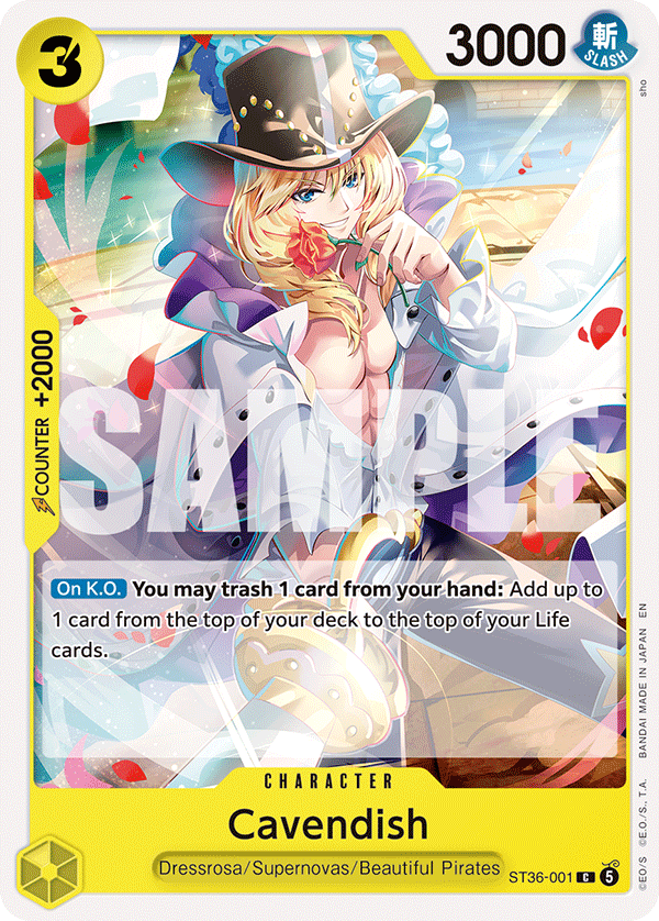 Cavendish - ST36-001 - YELLOW Eustass"Captain"Kid
