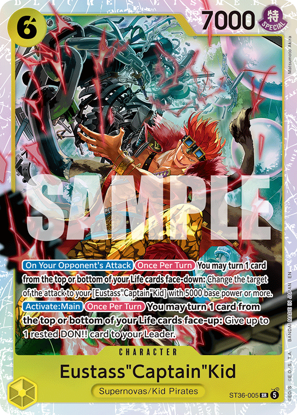 Eustass"Captain"Kid - ST36-005 - YELLOW Eustass"Captain"Kid