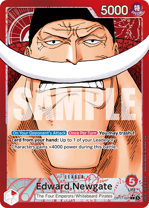 Edward.Newgate (Alternate Art) - OP17-001 - THE WORLD’S STRONGEST WARRIORS