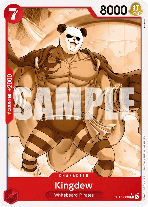 Kingdew (Pandaman Art) - OP17-006 - THE WORLD’S STRONGEST WARRIORS