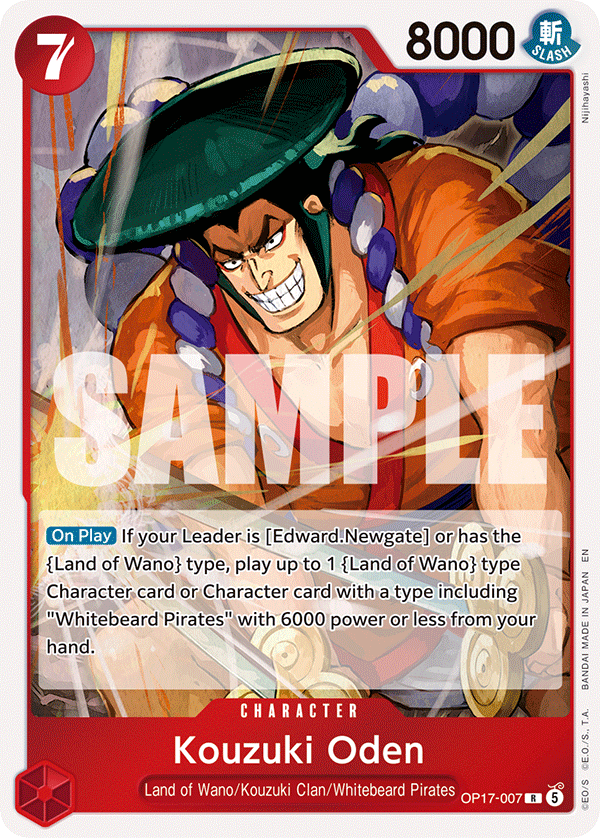 Kouzuki Oden - OP17-007 - THE WORLD’S STRONGEST WARRIORS