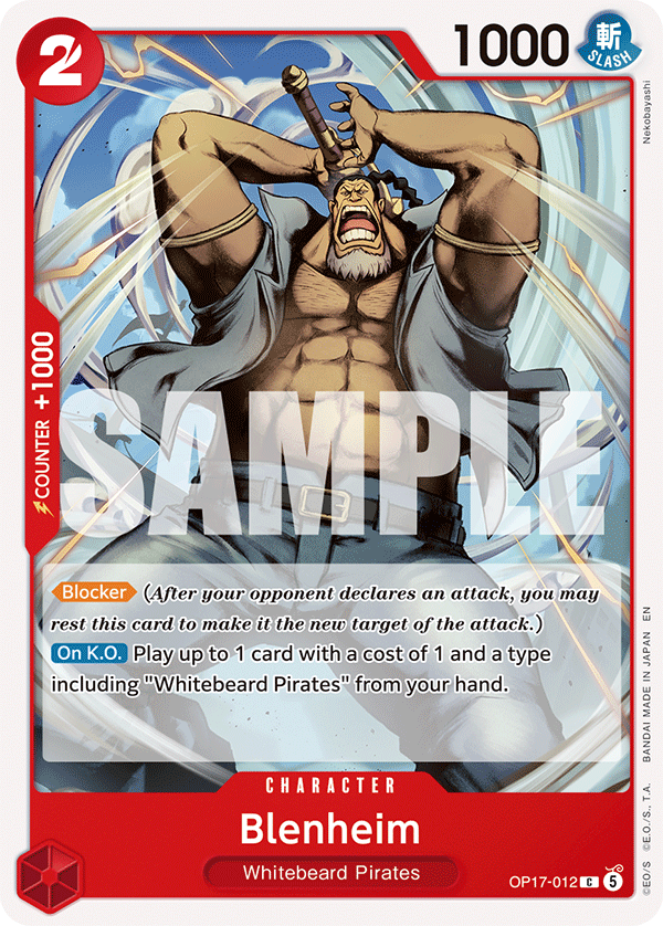Blenheim - OP17-012 - THE WORLD’S STRONGEST WARRIORS