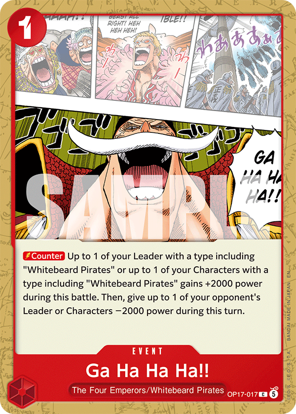 Ga Ha Ha Ha!! - OP17-017 - THE WORLD’S STRONGEST WARRIORS