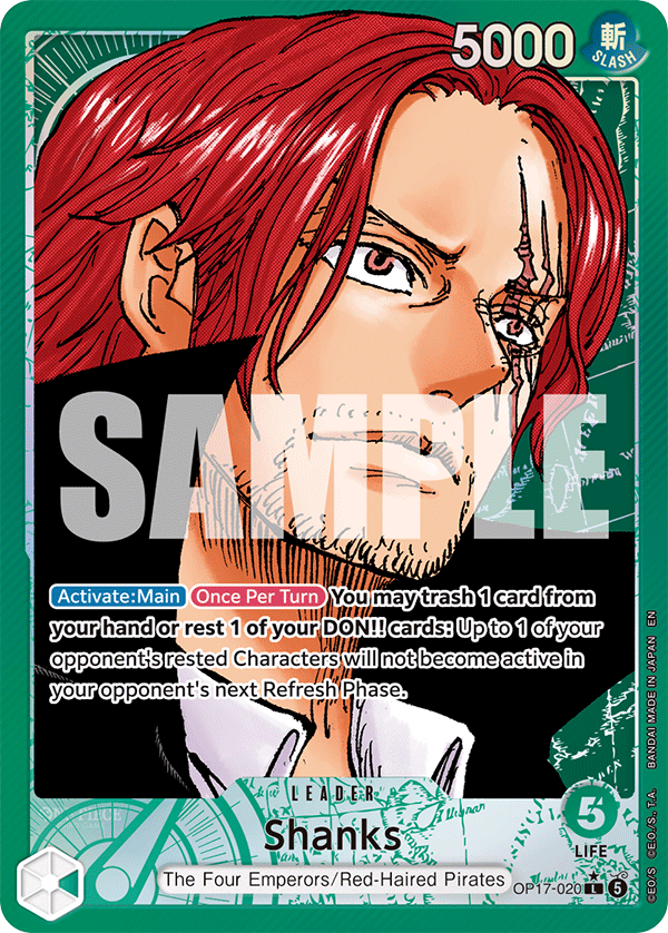Shanks (Alternate Art) - OP17-020 - THE WORLD’S STRONGEST WARRIORS