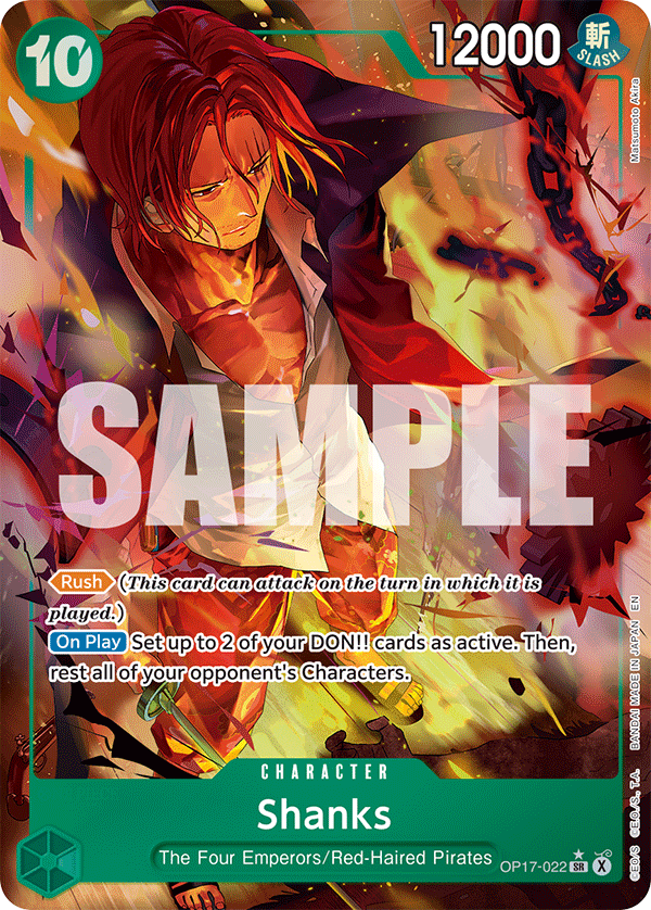 Shanks (Alternate Art) - OP17-022 - THE WORLD’S STRONGEST WARRIORS
