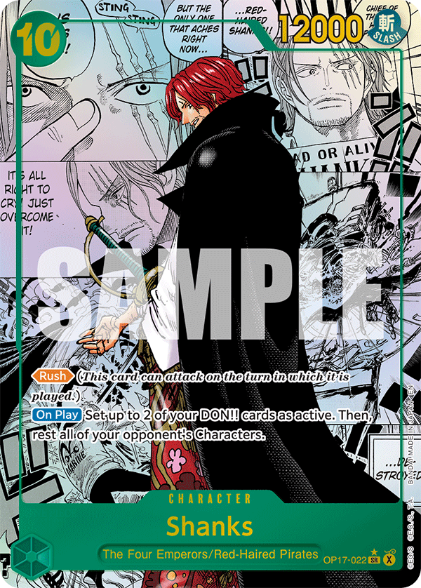 Shanks (Manga) - OP17-022 - THE WORLD’S STRONGEST WARRIORS