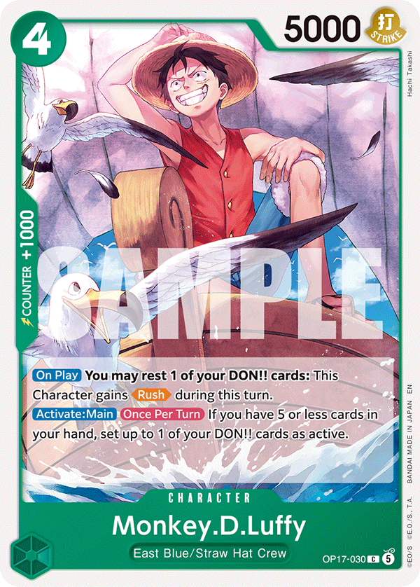 Monkey.D.Luffy - OP17-030 - THE WORLD’S STRONGEST WARRIORS