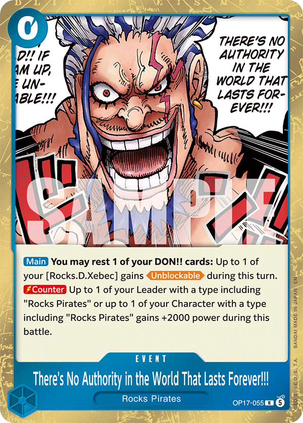 There's No Authority in the World That Lasts Forever!!! - OP17-055 - THE WORLD’S STRONGEST WARRIORS