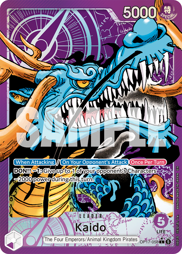 Kaido (Alternate Art) - OP17-058 - THE WORLD’S STRONGEST WARRIORS