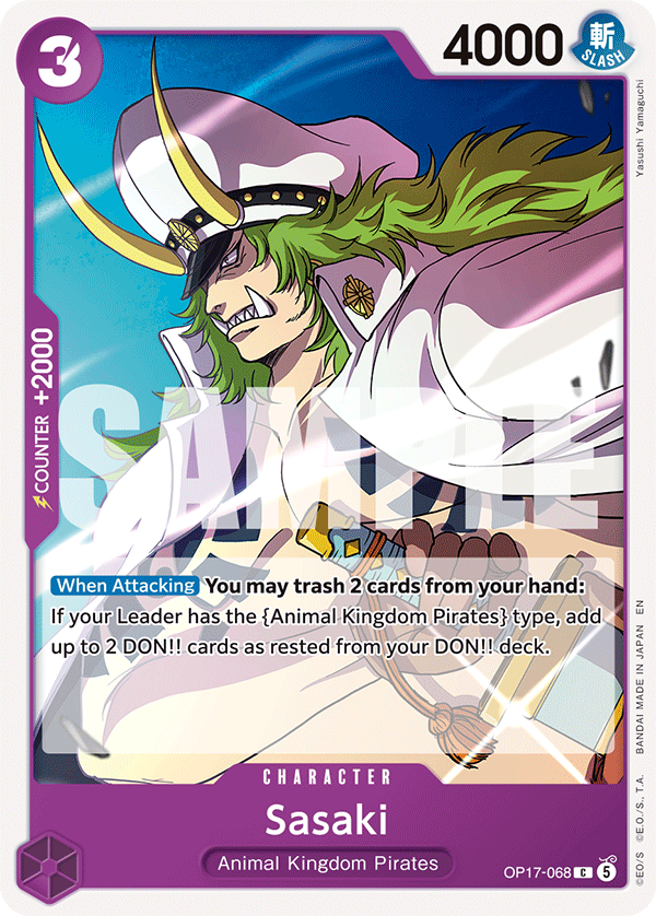 Sasaki - OP17-068 - THE WORLD’S STRONGEST WARRIORS