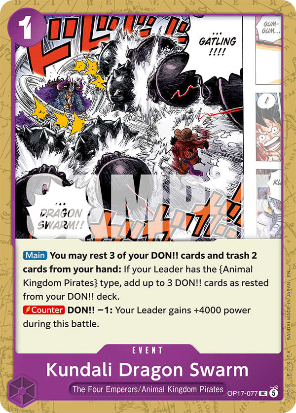 Kundali Dragon Swarm - OP17-077 - THE WORLD’S STRONGEST WARRIORS